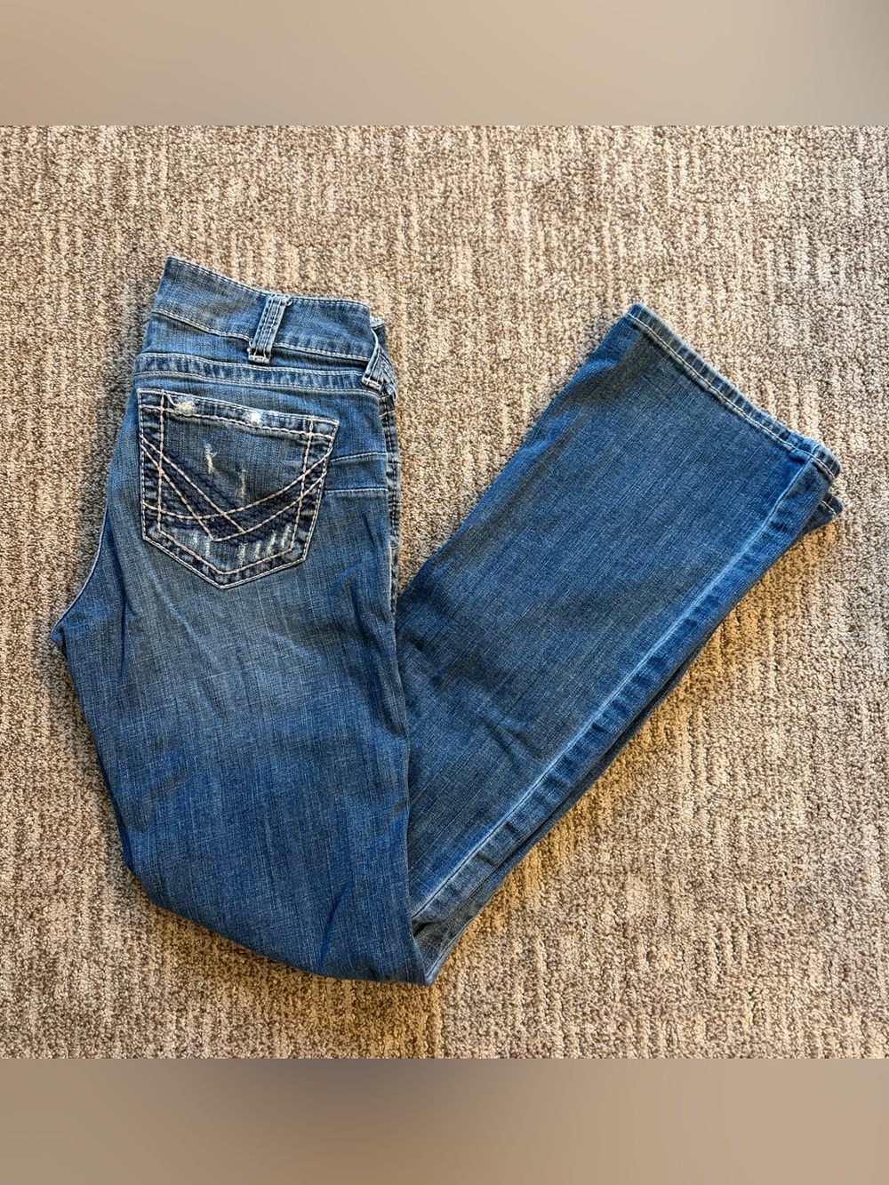 Ariat women’s Mid Rise Bootcut Real Denim jeans size 29 medium wash